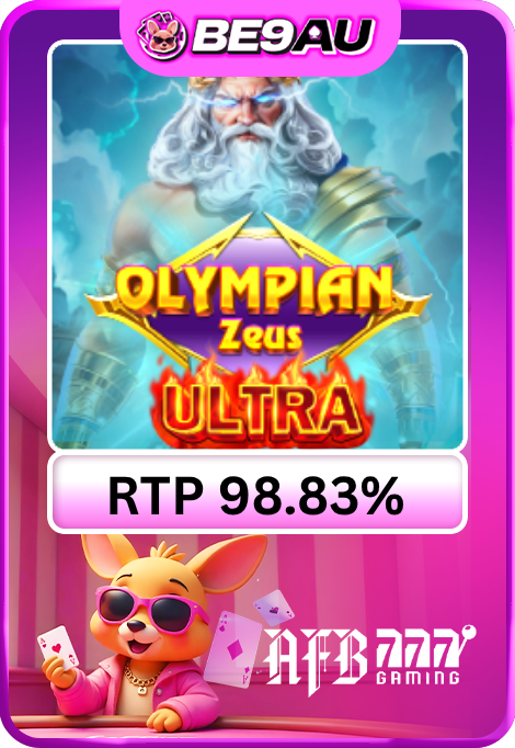 Olympian Zeus ULTRA game artwork with Zeus and lightning