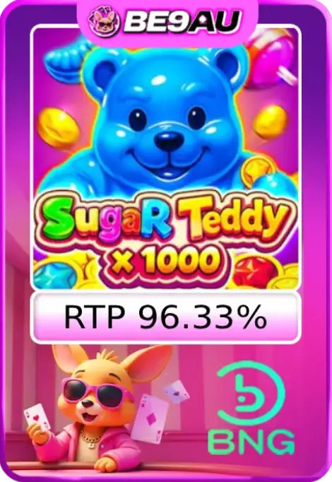 Sugar Teddy x1000 candy-themed game artwork